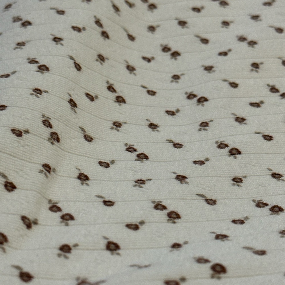 4 piece matching floral pointelle ribbed set - Picture 8 of 9